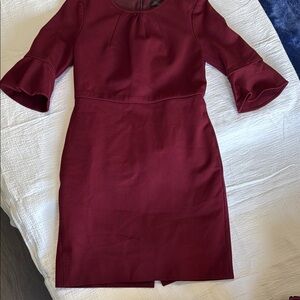 J Crew Elegant Burgundy Dress